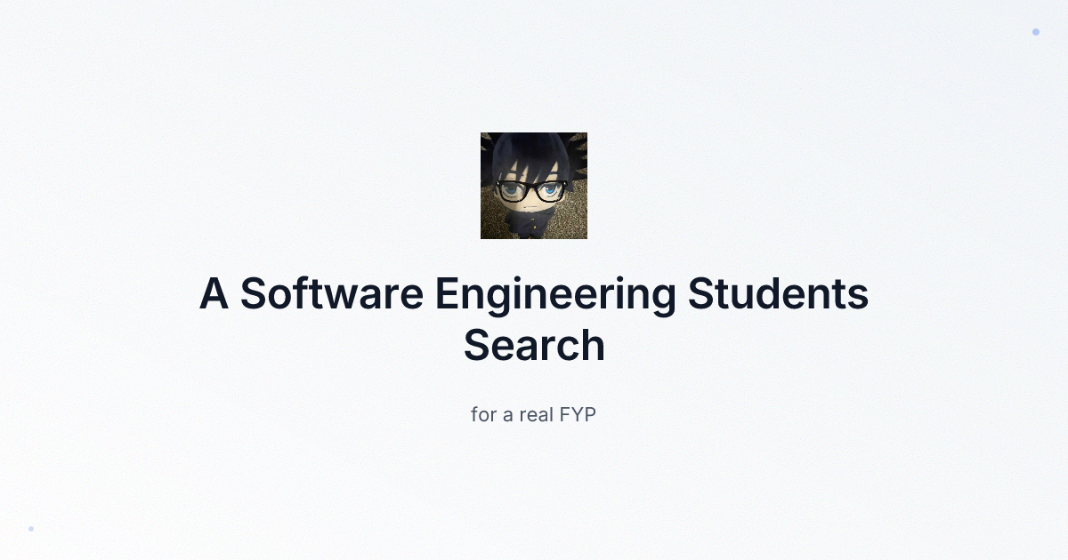 A Software Engineering Students Search for a Real Project